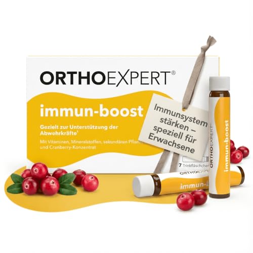 Orthoexpert immun-boost - der Immun Shot mit Vitamin C Zink hochdosiert | Immunbooster | Immunsystem stärken Erwachsene ¹| Ampullen zum Trinken 7 Stück