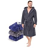 PRAKTISCH UND BEQUEM - Bei der Entwicklung des Bademantel für Frauen mit Kapuze, Gürtel (2 Schlaufen) und 2 Taschen standen der praktische Aspekt sowie ein maximaler Wohlfühlfaktor im Vordergrund. Holen Sie den Komfort eines Hotel zu sich nach Hause!