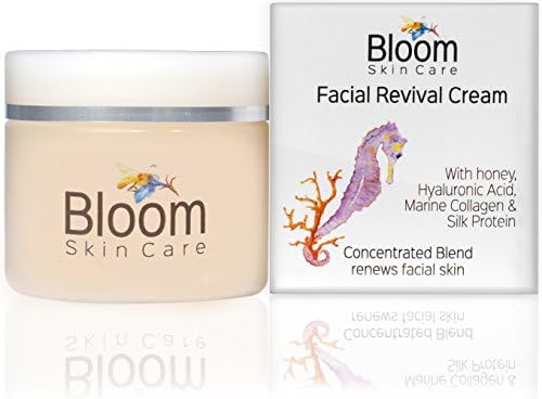 Bloom Skin Care Facial Revival Cream 1.69oz - Hyaluronic Acid Tightening Face Cream for Women and Men - Paraben and Cruelty Free - Natural Moisturizer for firming skin
