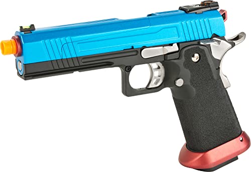 Evike Airsoft - AW Custom Split Frame Hi-Capa Competition Grade Gas Blowback Airsoft Pistol (Color: Patriot)