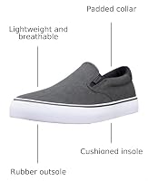 Lugz | Clipper Casual Sneakers for Men | Slip On Shoes for Men | Everyday Men Footwear, Black/White/Gum, 12 — image 8