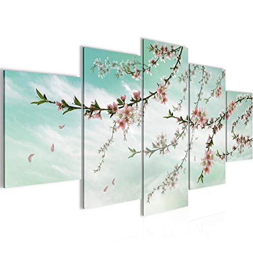 Runa Art Quadri Moderni Fiori 150 x 75 cm