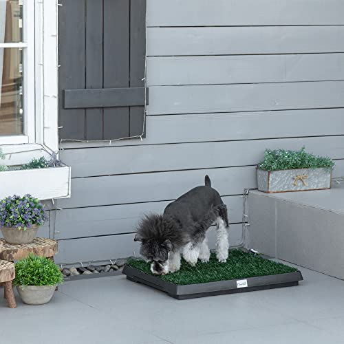 PawHut Welpentoilette Hundetoilette Hundeklo Welpen Hunde WC Kunstgras 51x63cm