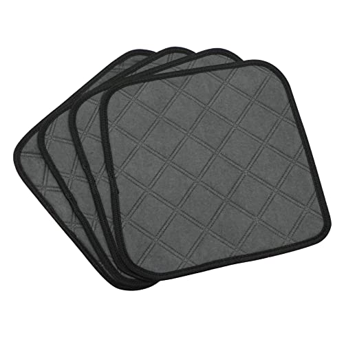 xut Tapis Hamster Cage Cochons d'Inde - Lavable, Imperméable, Réutilisable, Très Absorbant, pour Petits Animaux, Lapin, Nain, Chinchilla, Hérisson, 4 Pcs, Gris Foncé, 30 X 30cm Cover