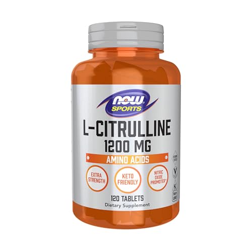 Image of NOW Foods Sports Nutrition, L-Citrulline, Extra Strength 1,200 mg, Amino Acid, 120 Tablets