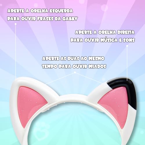 Gabby's Dollhouse - Tiara Orelhas Musicais Mágicas