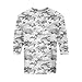 Men’s Crew Neck 3/4 Sleeve Blouses 3 Button Fashion Pullover Tops Comfortable Printed Casual Loose Henley Shirts