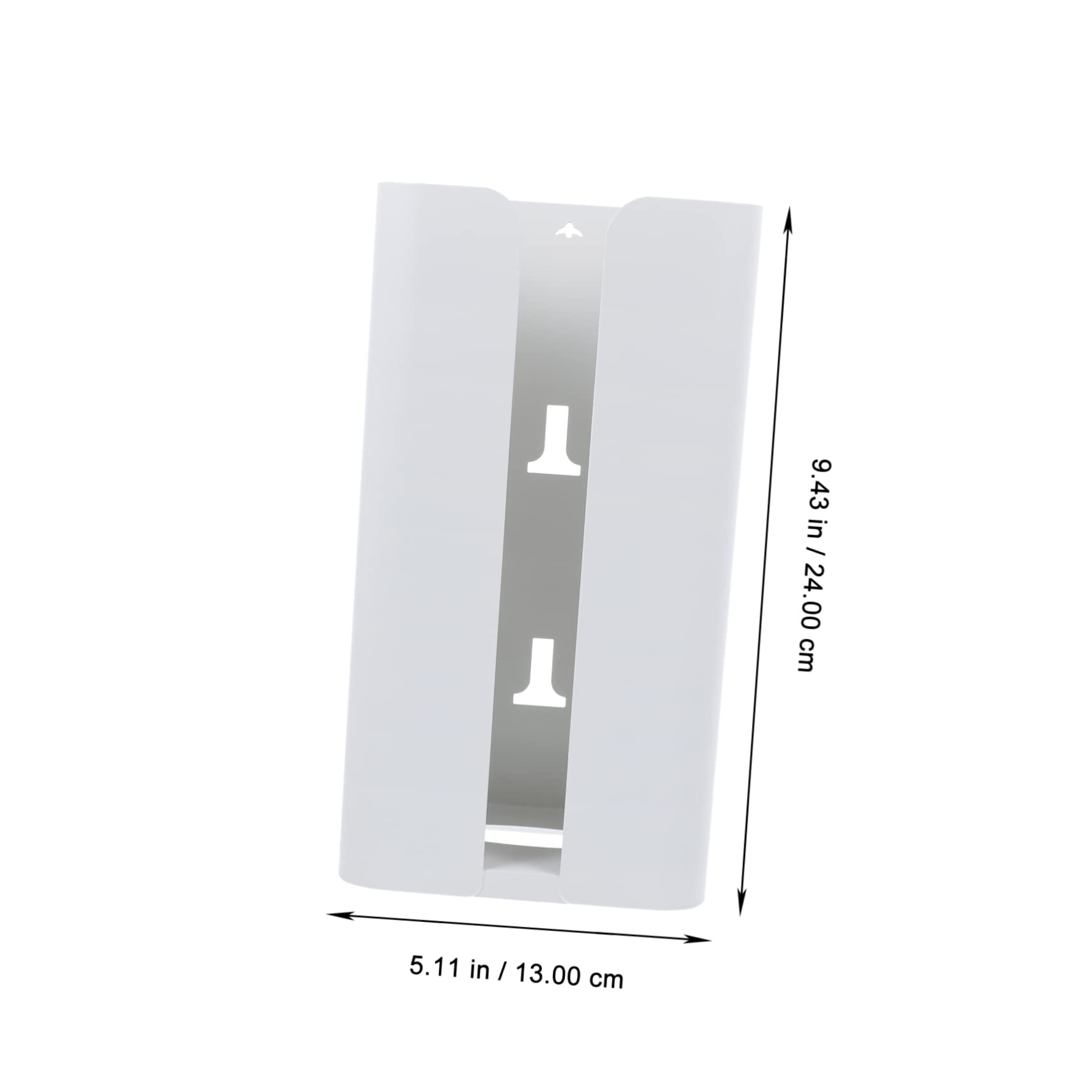 Dispenser da Parete Bianco e Design Ergonomico Funzione di Grande Capacità in Acciaio al Carbonio per Sacchetti della Spesa Adatto a Ambienti Domestici