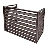 【Cubierta protectora oculta】La cubierta del aire acondicionado exterior está hecha de aleación de aluminio de alta resistencia, lo que proporciona una excelente resistencia a los impactos y protección contra robos. Se puede decorar con macetas, plantas y mucho más.