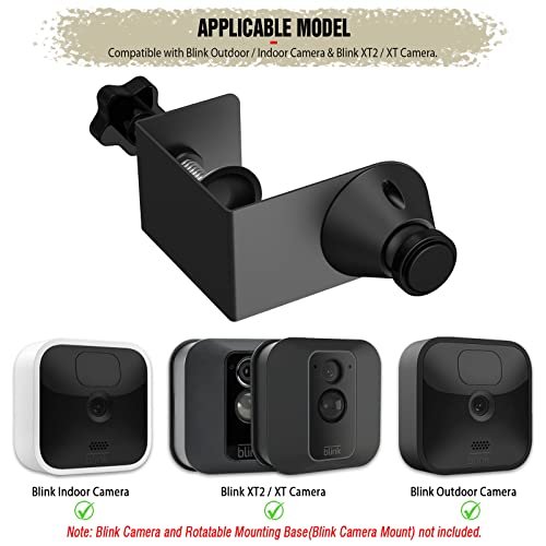 PUUUCI Door Mount Compatible with Blink Outdoor/Indoor & Blink XT2/XT Camera - Blink Outdoor Camera Mount Accessory in Apartments/Business Door and Indoor, No Drilling Required