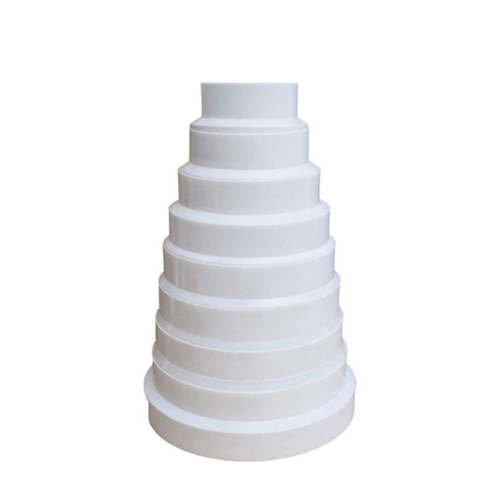 Ducting Reducer 80mm to 200mm - Duct Pipe Reduction Connector for Extract Fans and Ventilation Units