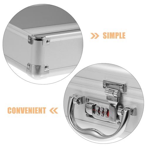 Coffret outils robuste en alliage d'aluminium couleur argent - 5