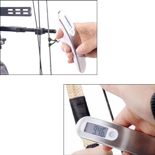FUNTRESS Bow Scale for Draw Weight Archery Digital Bow Poundage Scale with Peak and Hold Function Measures up to 110 lbs - Thumbnail 7