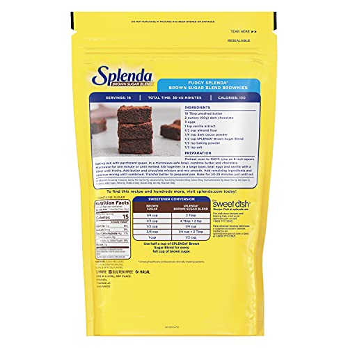 Image of SPLENDA Brown Sugar Blend Low Calorie Sweetener for Baking, 3 Pound