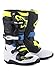 Alpinestars Tech 7S Youth MX Boots (Black/Enamel Blue/Fluo Yellow, 5)
