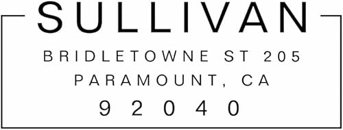 Miniatura 5 de Sello de dirección personalizado, sello de dirección de retorno, elige entre los 8 diseños clásicos y 15 colores de tinta