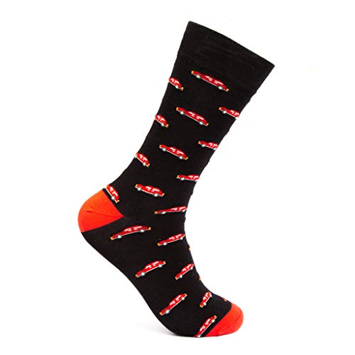 Image of Mint & Oak Printed Crew Socks For Men, Soft Cotton Calf Length Socks, Colorful Sock Gift For Men, Anti-Microbial & Odour Free, Funky Socks - Gift Box of 3
