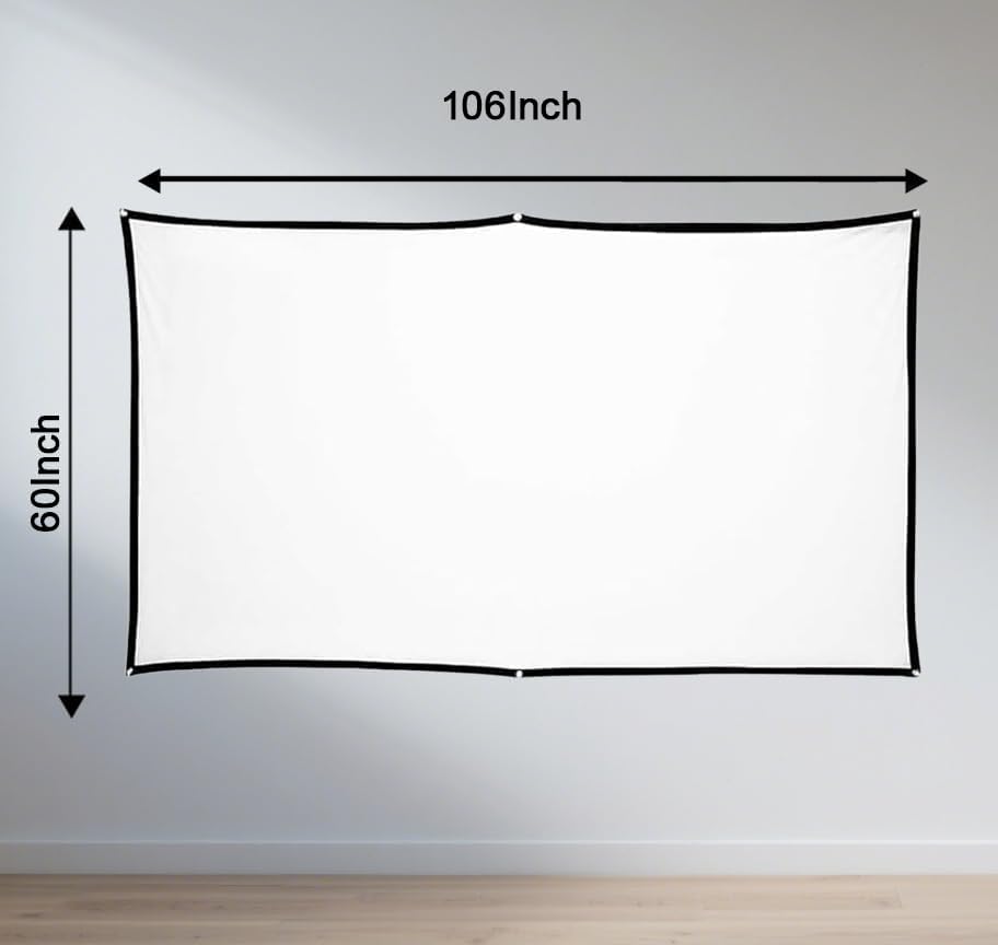 Miniatura 5 de Pantalla de proyección trasera holográfica portátil pantalla de proyector plegable antiarrugas para videos, películas nocturnas y entretenimiento en