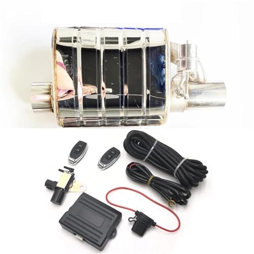 Tubo de escape con válvula remota para controlar el ruido del silenciador