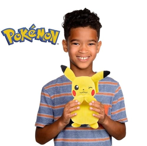 Image of Pokemon 8 inch Pikachu & Squirtle Plush 2-Pack - Generation 1 Starter - Officially Licensed - Authentic Soft Stuffed Animal Toy Figures - Gift for Kids, Boys, Girls - 2+