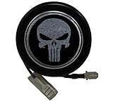 ERPART Steering Wheel HORN BUTTON with SKULL Aluminum Emblem Compatible with Honda Acura Nissan Mazda Toyota Mitsubishi Suzuki Isuzu Scion Chevrolet Chevy Holden HSV Audi Saab Ford Porsche Ferrari