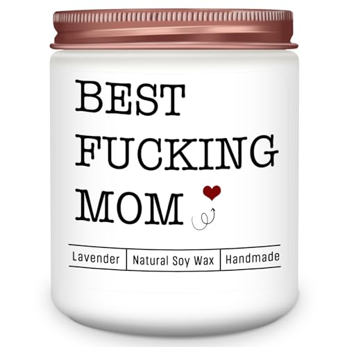Homsolver Best Mom Gifts Ideas, Mothers Day Birthday Gifts for Mom from Daughter Son Kids, Funny Moms Lavender Candles Decor Gift