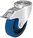 Kingpin Swivel Caster, Rubber, 3-1/8 in., 300 lb.