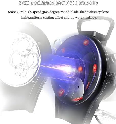 High-Speed 6000RPM Electric Vegetable Chopper & Cutter, Multifunctional Commercial Food Processor for Fruits, Vegetables, Peppers, Carrots - 110L Capacity