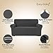 Easy-Going Stretch Oversized Sofa Slipcover 1-Piece Sofa Cover Furniture Protector Couch Soft with Elastic Bottom for Kids, Polyester Spandex Jacquard Fabric Small Checks Dark Gray