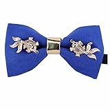 canjoyn Mens Fiish Bow Tie Necktie Pre-tied Bow Tie with GIFT BOX for Wedding Dating Banquet