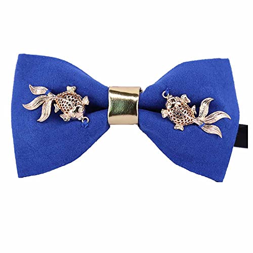 canjoyn Mens Fiish Bow Tie Necktie Pre-tied Bow Tie with GIFT BOX for Wedding Dating Banquet
