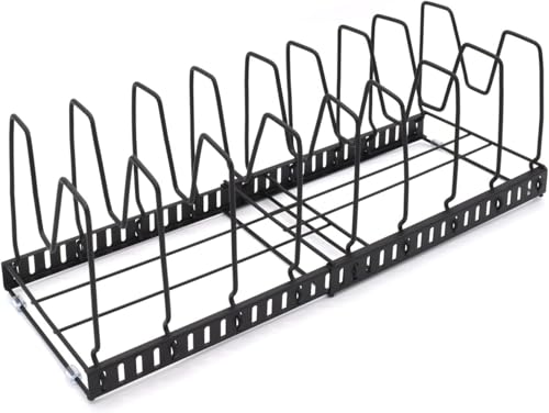 joejis-Kitchen-Pot-lid-storage-kitchen-storage-rack-with-9-slots-pan-storage-lid-storage-pan-organiser-pot-holder-kitchen-storage joeji's Kitchen Pot lid storage, kitchen storage rack with 9 slots, pan storage, lid storage, pan organiser, pot holder, kitchen storage - Image 1