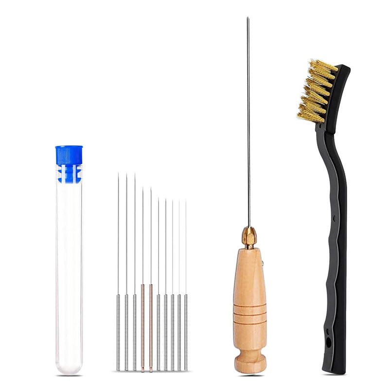 3D Printer Cleaning Tool Kit 3D Printer Tools 3D Printer Nozzle Cleaning Kit 1.75 3D Printing Tools, Deburring Tool 3D Printer Nozzle Cleaning Kit, Copper Wire Brush for 1.75mm Nozzles