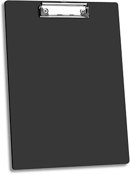 Clipboard, A4 Clipboard, Durable, Non-Slip Clip, For Office, Meetings, Schools, Exams, Outdoor Work, Document Clip, Stylish, Lightweight, Convenient to Carry, Black