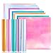 HTVRONT Holografiche Vinylfolie Plotter 30.5cm x 30.5cm - 18 Blätter Plotterfolie Selbstklebend Holographic Plotterfolie Vinyl für Basteln, Tassen und Glas