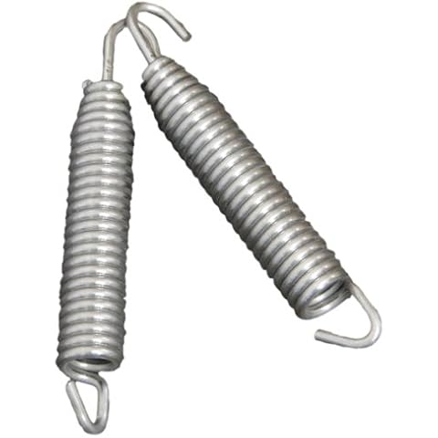 Helix Racing Products 495-9500 95mm Stainless Steel Swivel Exhaust Pipe Spring, (Pack of 2) Cover