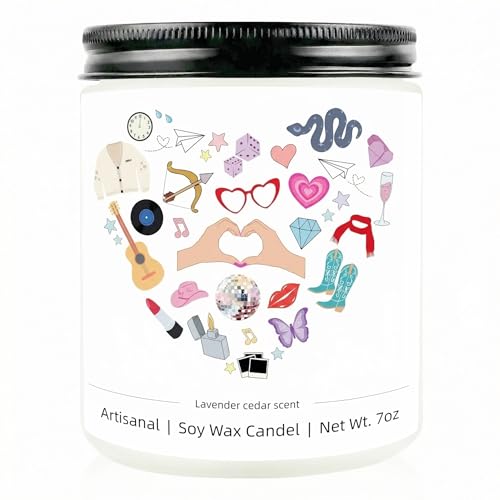 Taylor Birthday Candles Taylor Gifts Merch Ideas Best Music Lover Gifts for Girls Boys Sister Bestie Daughter Friends - Birthday Gift for Women Fans Funny Friendship Presents
