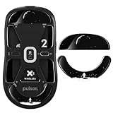 immoenuc Glas-Maus-Skates für Pulsar X2 & X2V2 & X2H & X2A kabellose Gaming-Mausfüße Pads glatt langlebig Spielmäuse Zubehör schlankere gehärtete Glasverarbeitung (Erdmuster)