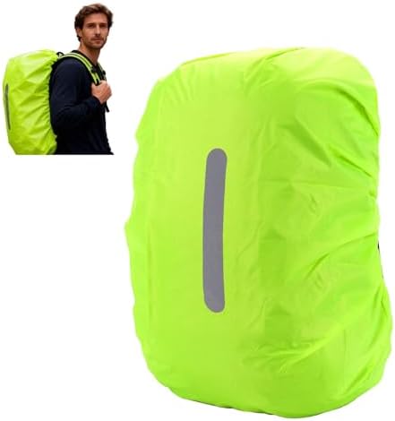 Funda Impermeable para Mochila 2 Unidades 30-40L con diseño Reflectante, Protector de Lluvia y Polvo Ideal para Escuela, Ciclismo, Senderismo y Viaje