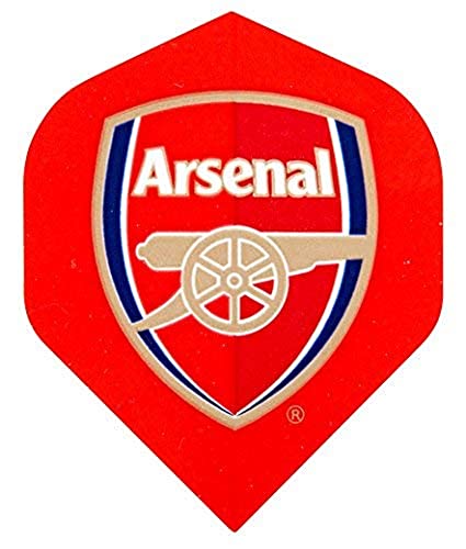 FOCO Officially Licensed Arsenal Football Club Dart Flights Extra Thick 75 Micron - 3 Sets per pack (9 darts Flights in total) - Professional Darts Accessories