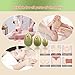 ZORZA 3Pcs Eggs Massage Stone Jade Massage Natural Stone Stress Exercise Release Balls for Women