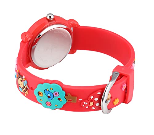 Image of Jewtme Kids Time Teacher Watches 3D Cute Cartoon Silicone Children Toddler Butterfly Wrist Watches for Ages 3-10 Boys Girls Little Child