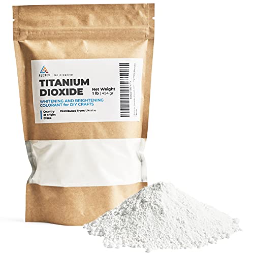 Titanium Dioxide - Pure Titanium Dioxide for Soap - Whitening Colorant for DIY and Crafts - Titanium Dioxide for Soap Making - Titanium Dioxide Powder
