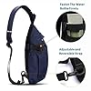 TITECOUGO Sling Backpack Travel Shoulder Bag One Strap Crossbody Bags Lightweight Chest Daypack Camp Day Packs for Women and Men Hiking Accessories Large Navy Bule #4