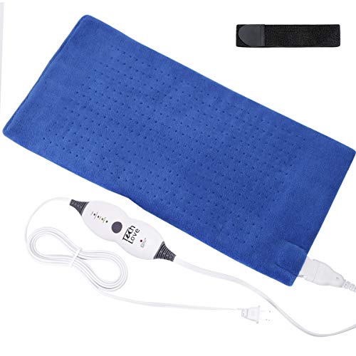 Tech Love XLarge Heating Pad with Fixation Strap for Neck Shoulder and Back Pain Relief XL Moist Heat Pad 12