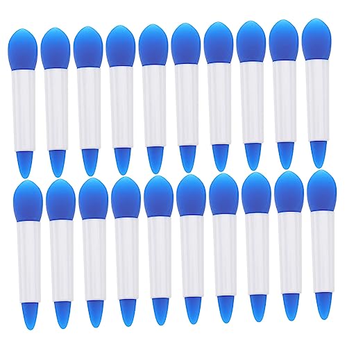 Gogogmee Lip Makeup Brush Set 20pcs Double-ended Silicone Lip for Diy Mask for Home Beauty Salon