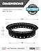 Iron Forge Tools Fire Pit Ring 24 inch Outer/18 inch Inner - Heavy Duty Metal Smokeless Round Fire Pit Insert Liner for Outdoor - (24x18x10 Inch) - Utility Patent Pending