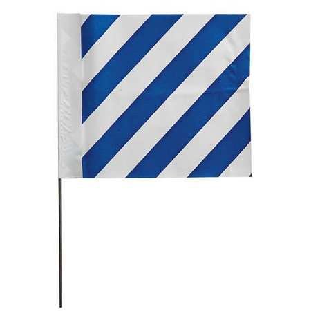 Marking Flag, Blue/White, Vinyl, PK100