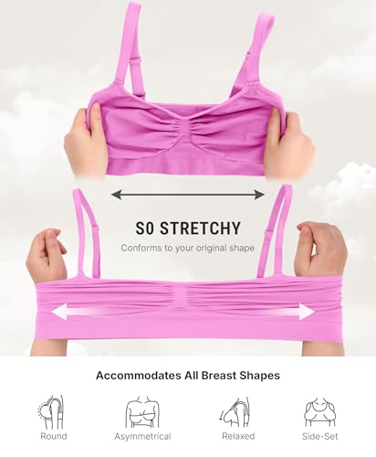 Image of FeelinGirl Bralettes for Women with Support Comfortable Bras No Underwire Seamless Everyday Bras