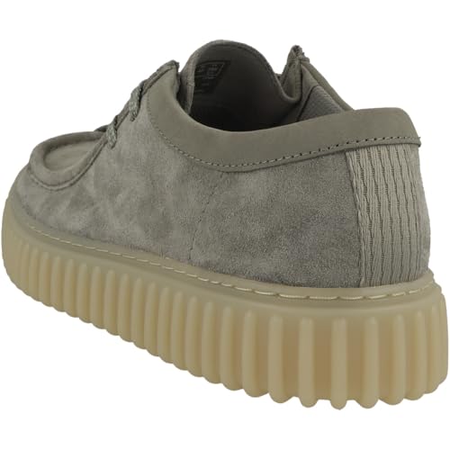 Clarks Para Hombre. 26184642 Zapatos De Piel Torhill Verde (42.5), Plano, Ante, Cordones, Casual - 6